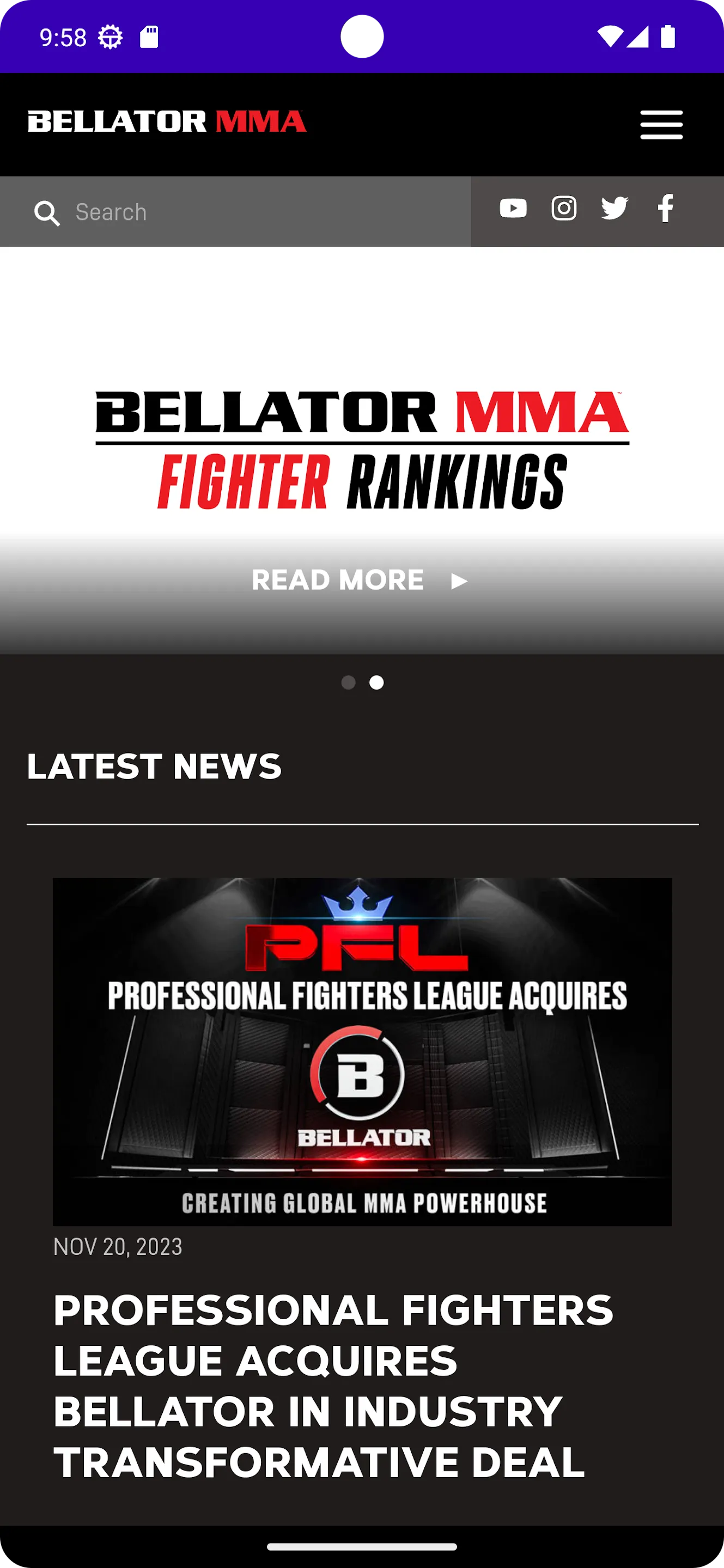 Bellator MMA | Indus Appstore | Screenshot