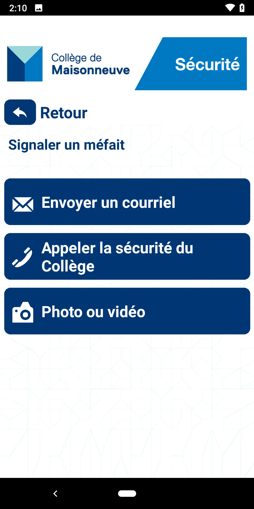 Sécurité Maisonneuve | Indus Appstore | Screenshot