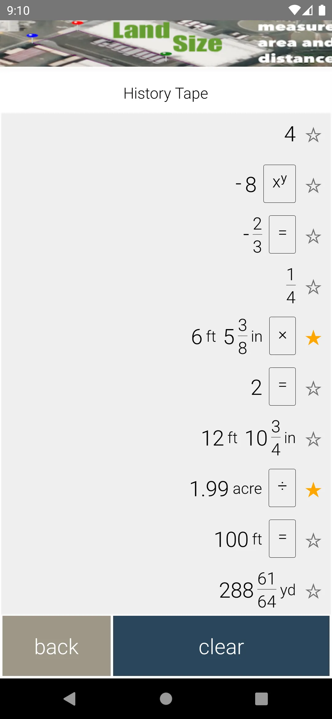 Feet&Inches Calculator | Indus Appstore | Screenshot