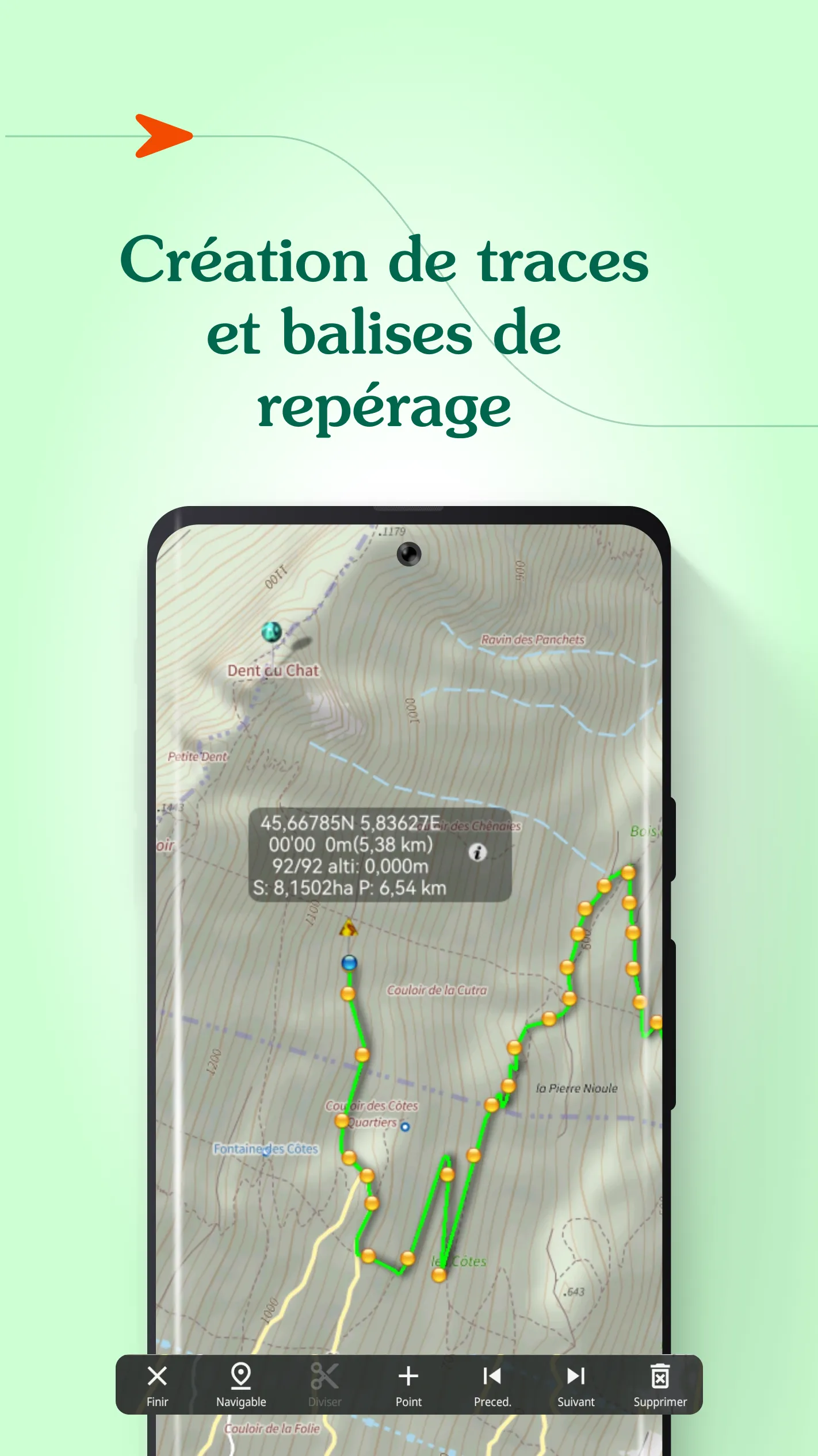 Iphigénie | The Hiking Map App | Indus Appstore | Screenshot