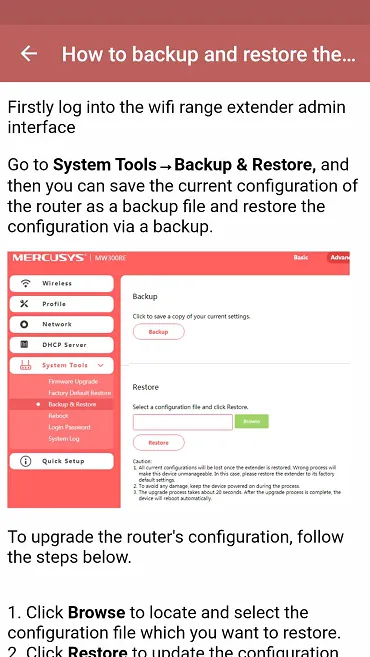 Mercusys Range Extender Guide | Indus Appstore | Screenshot