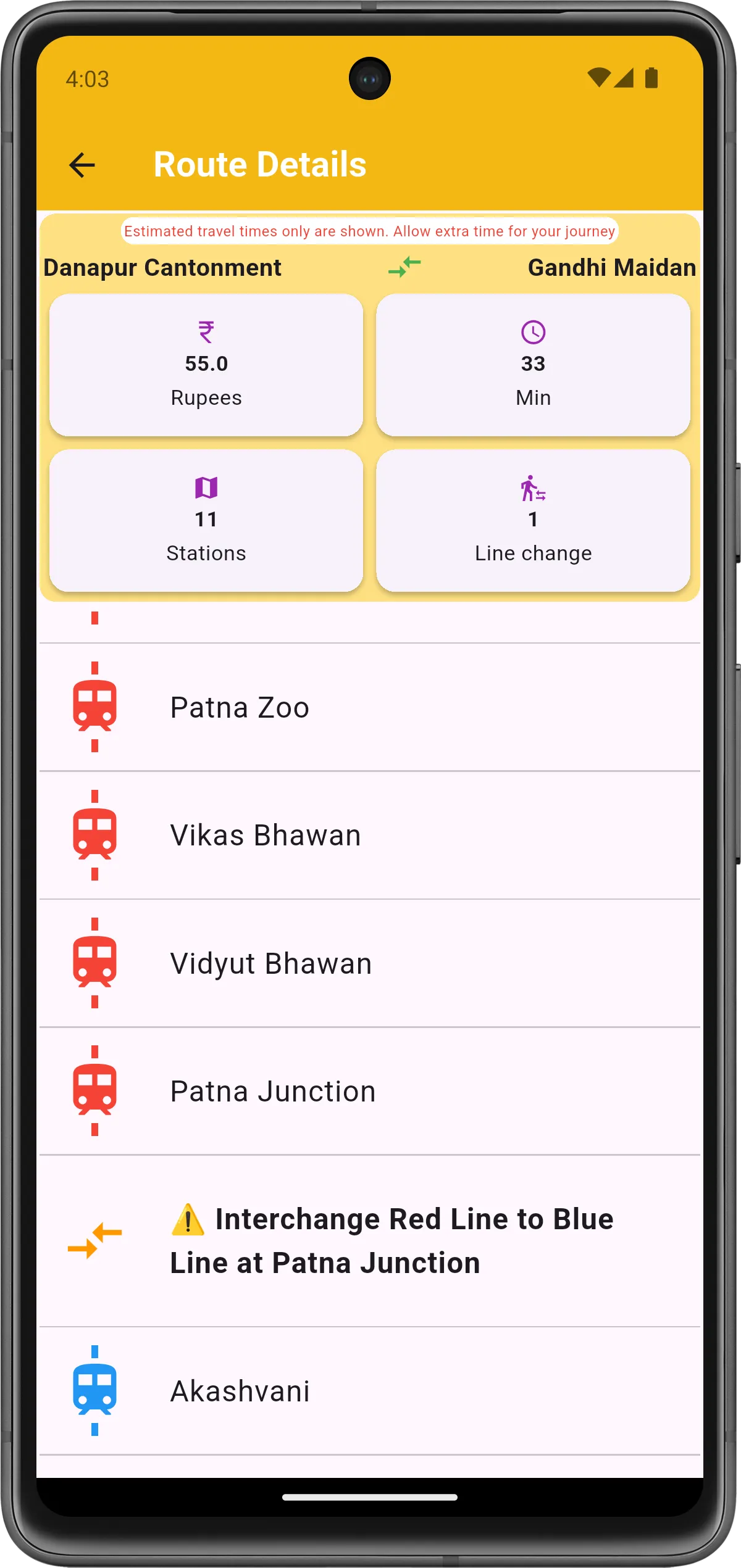 Patna City Metro Navigator | Indus Appstore | Screenshot