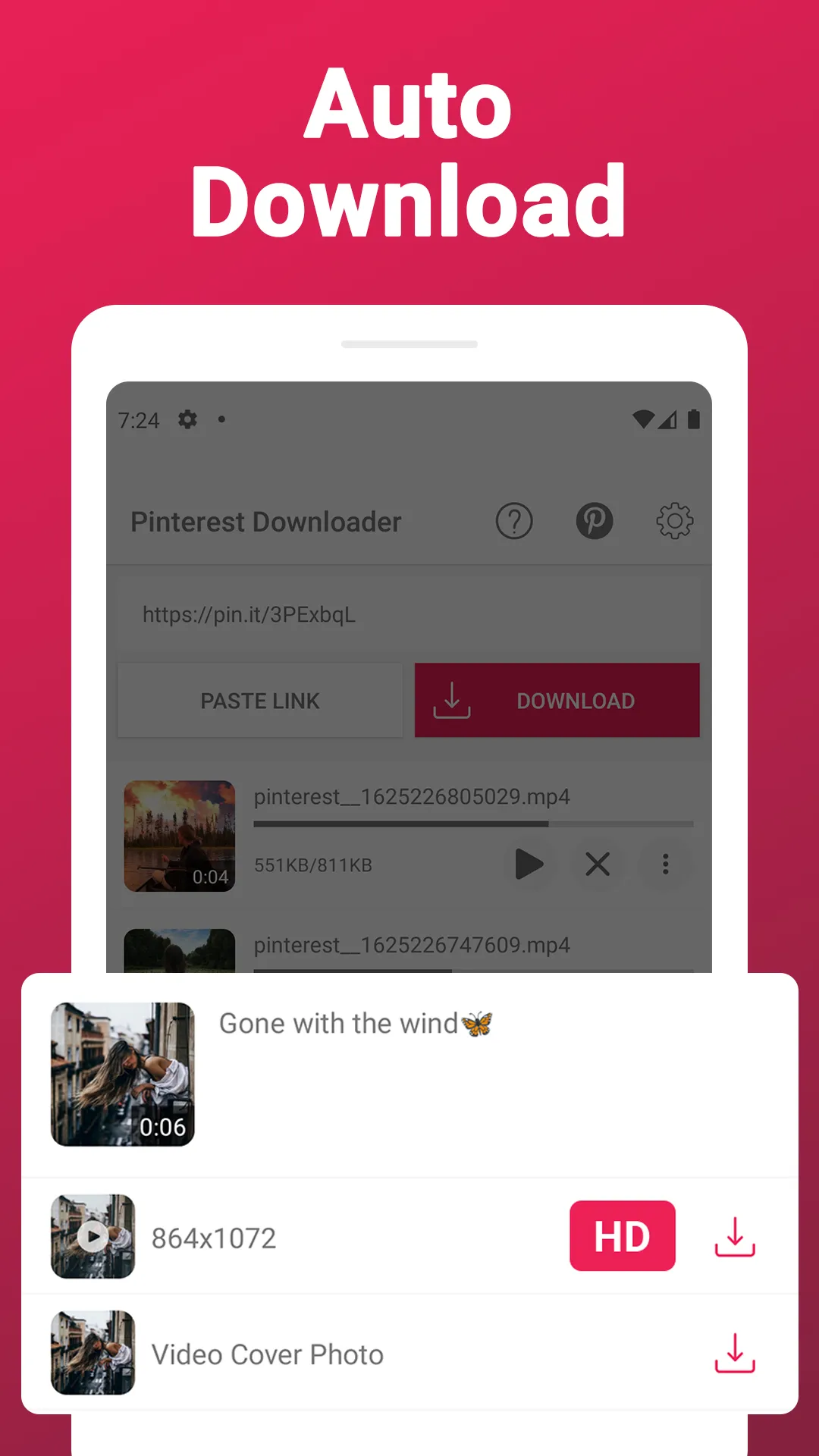 Video Downloader For Pinterest | Indus Appstore | Screenshot