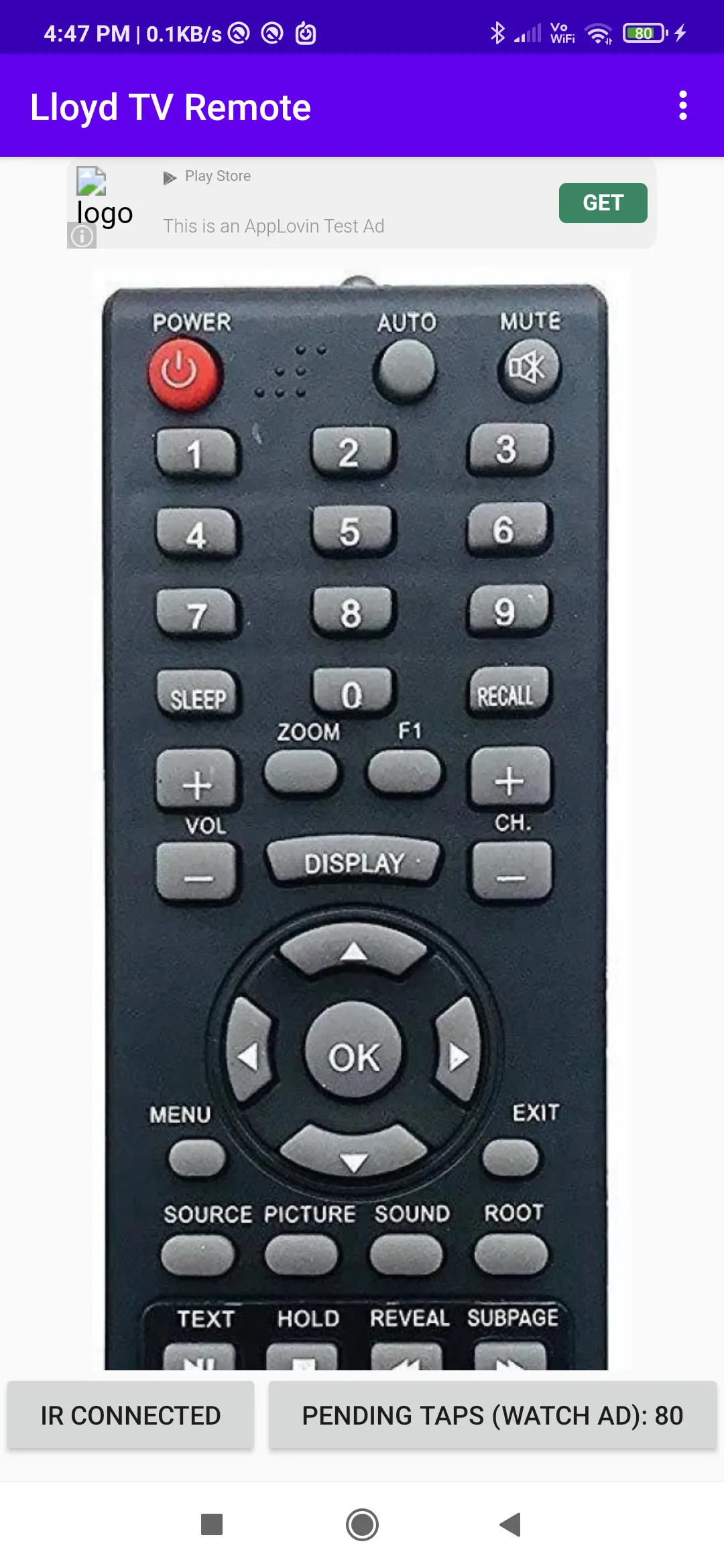 Lloyd (Unofficial) TV Remote | Indus Appstore | Screenshot