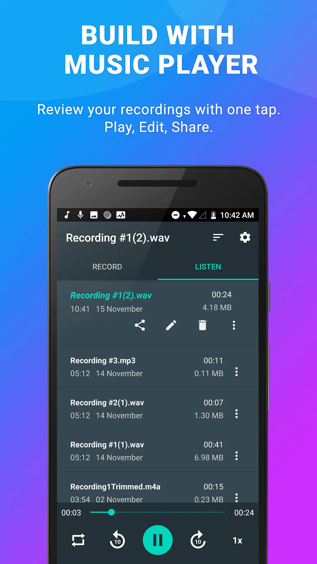 Voice Recorder: Audio Recorder | Indus Appstore | Screenshot