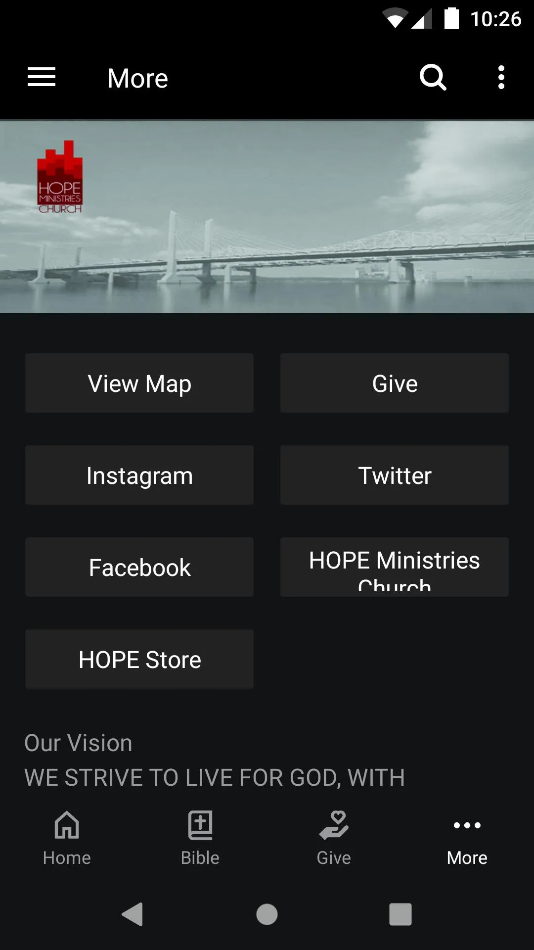 H.O.P.E. Ministries Church | Indus Appstore | Screenshot