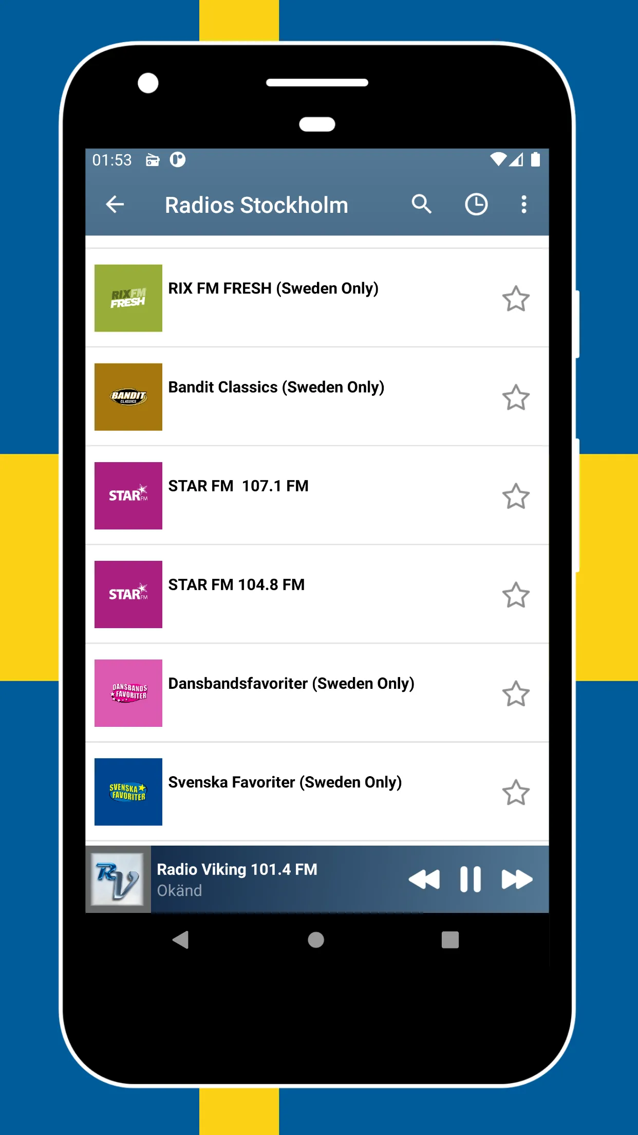 Radio Sweden FM - DAB Radio | Indus Appstore | Screenshot