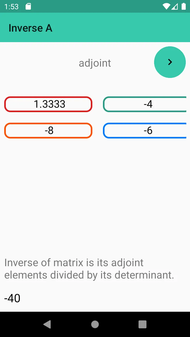 Matrix Calculator | Indus Appstore | Screenshot