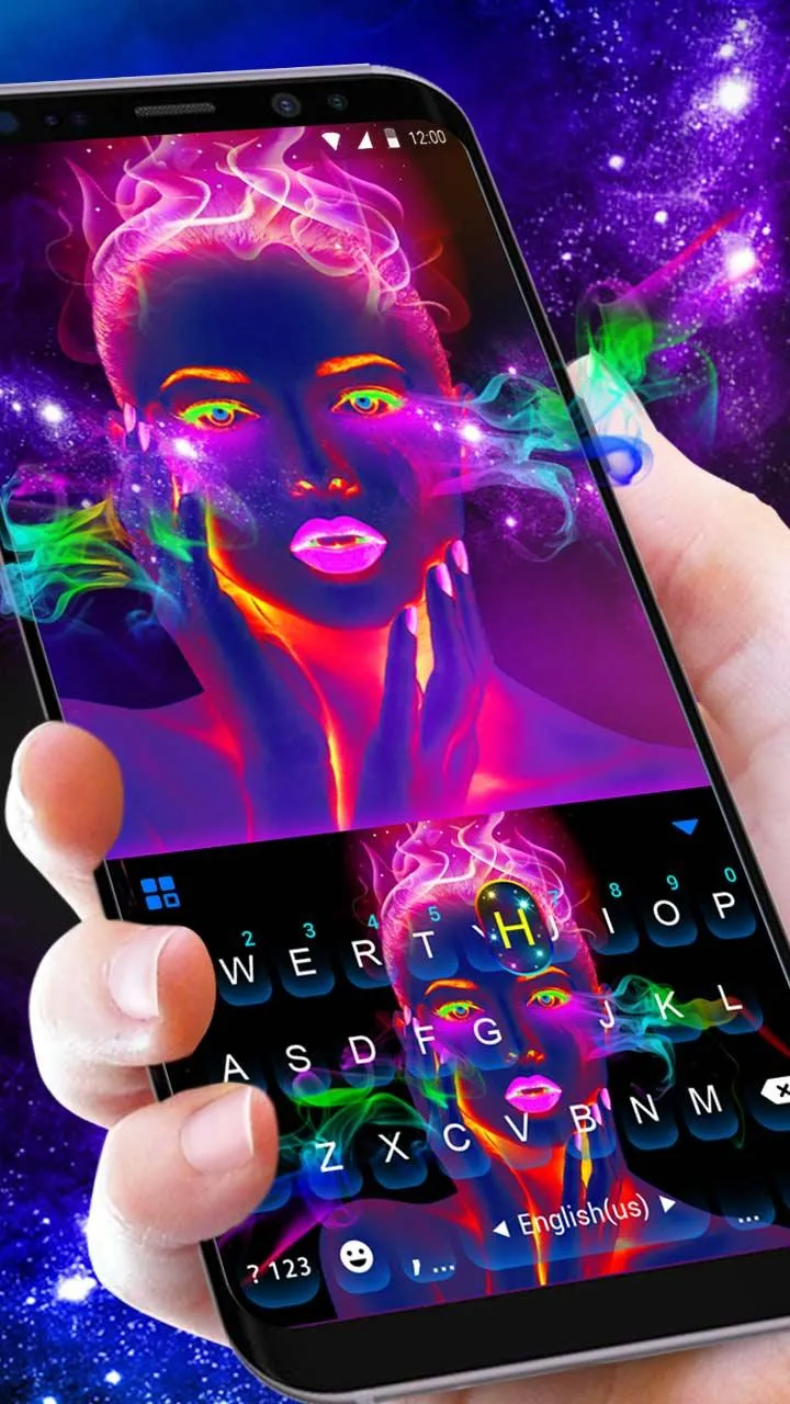 Neon Makeup Keyboard Theme | Indus Appstore | Screenshot