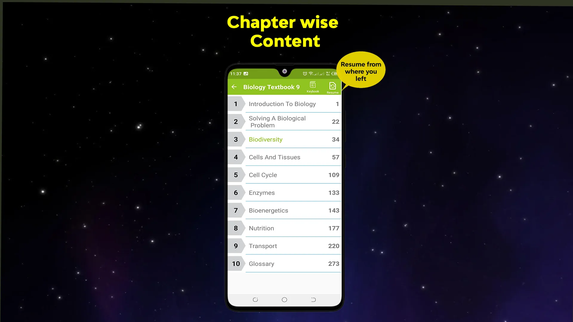 Key & Textbook Biology class 9 | Indus Appstore | Screenshot