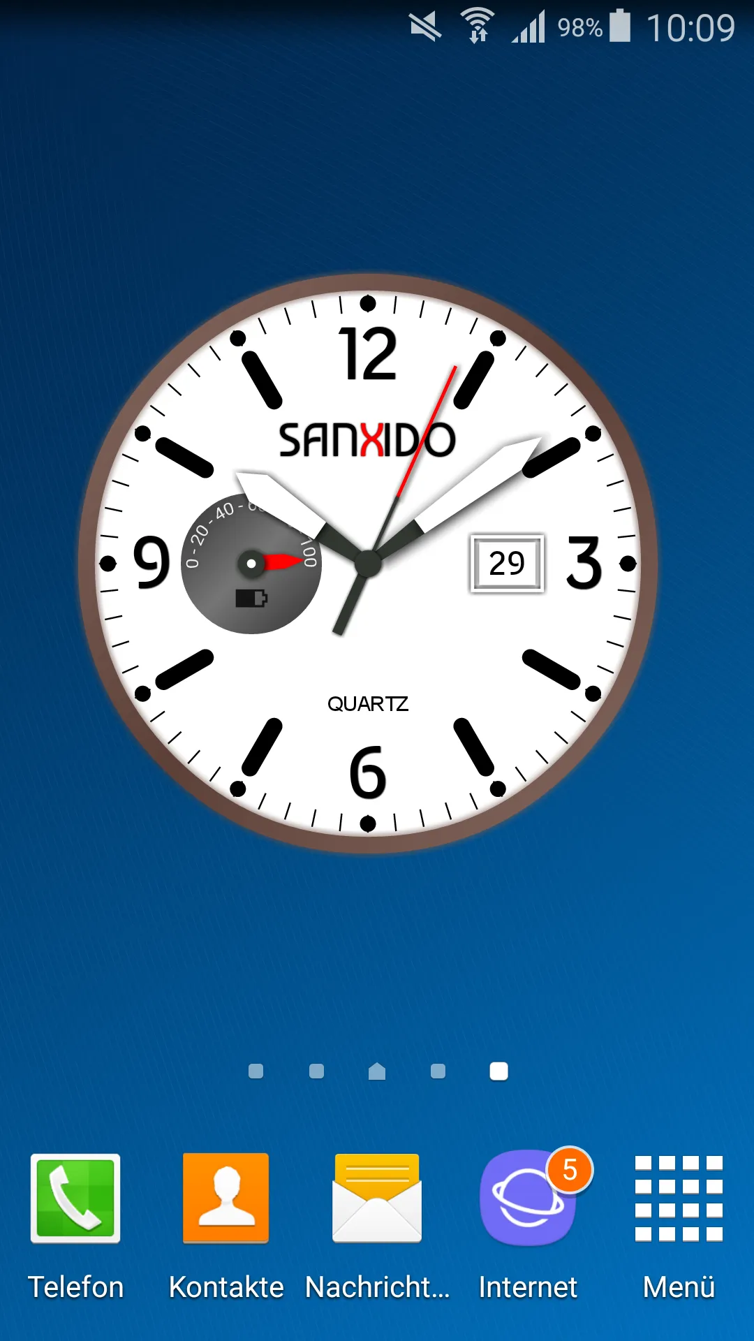 Analog Clock Live Wallpaper | Indus Appstore | Screenshot