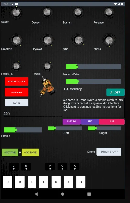 Drone Synth | Indus Appstore | Screenshot