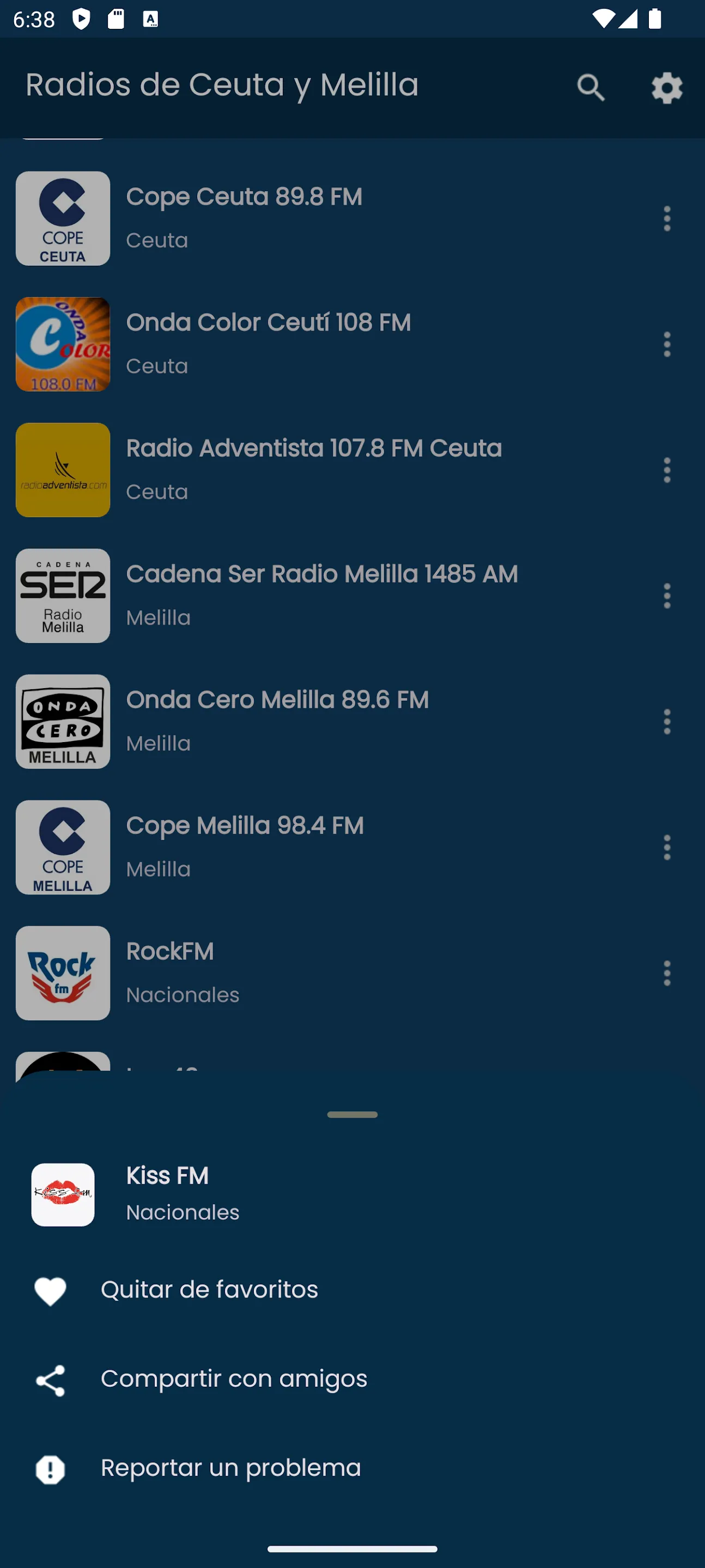 Radios from Ceuta and Melilla | Indus Appstore | Screenshot