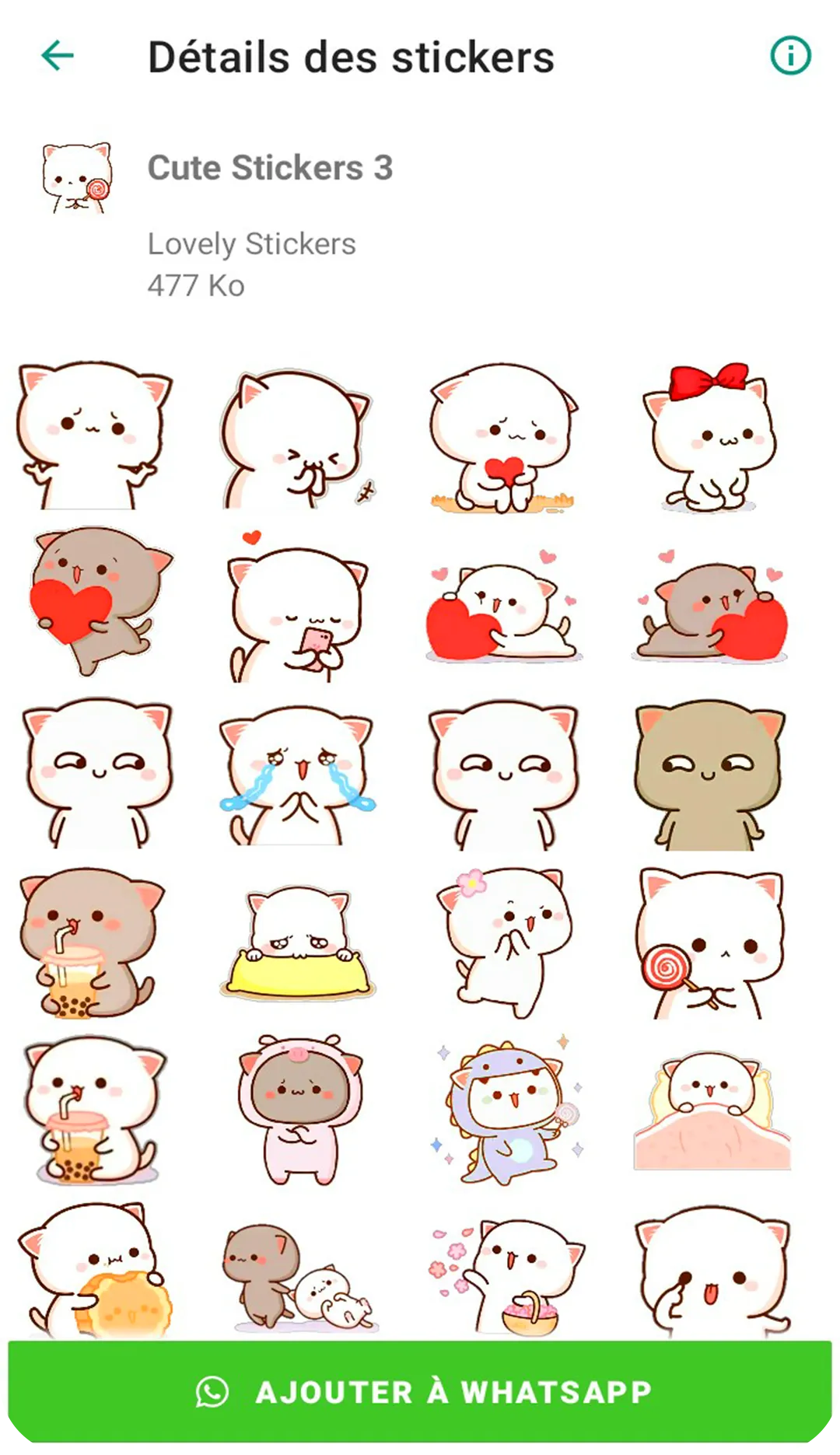 Cute Mochi Sticker - WASticker | Indus Appstore | Screenshot