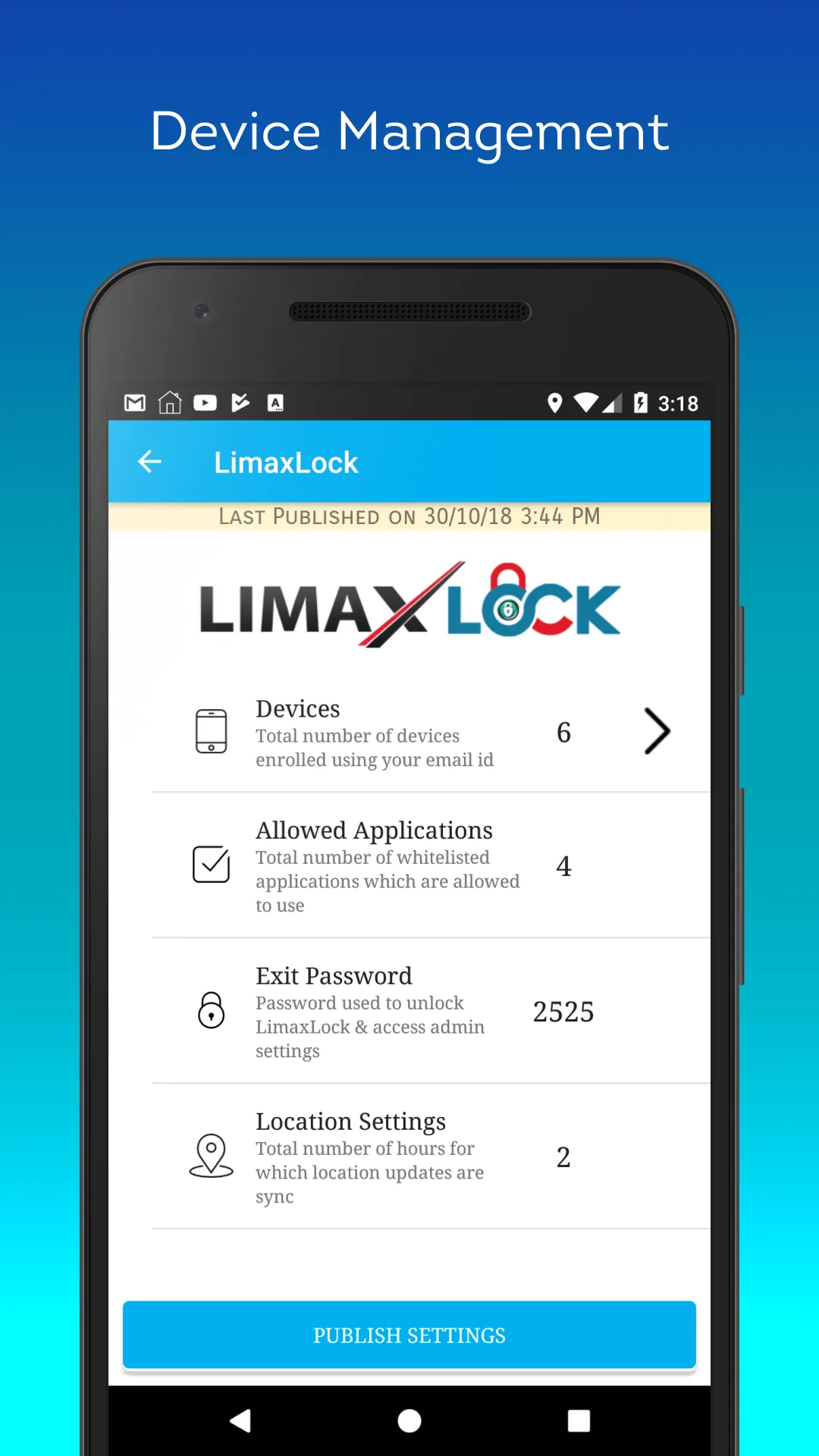 Kiosk Mode Lockdown Limax MDM | Indus Appstore | Screenshot