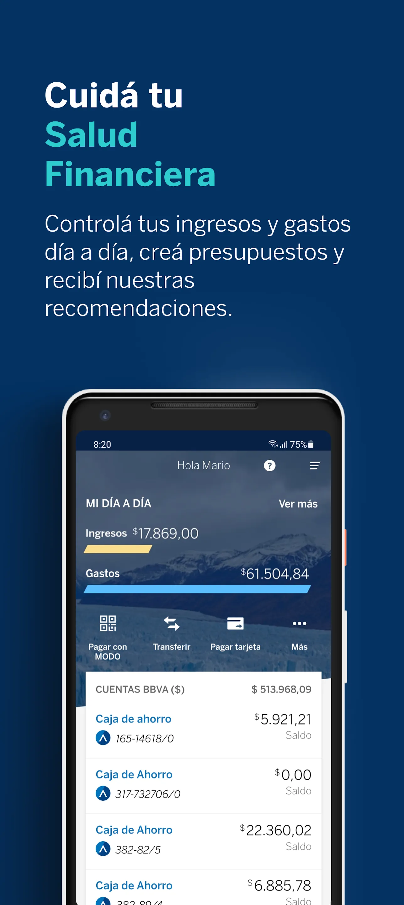 BBVA Argentina | Indus Appstore | Screenshot