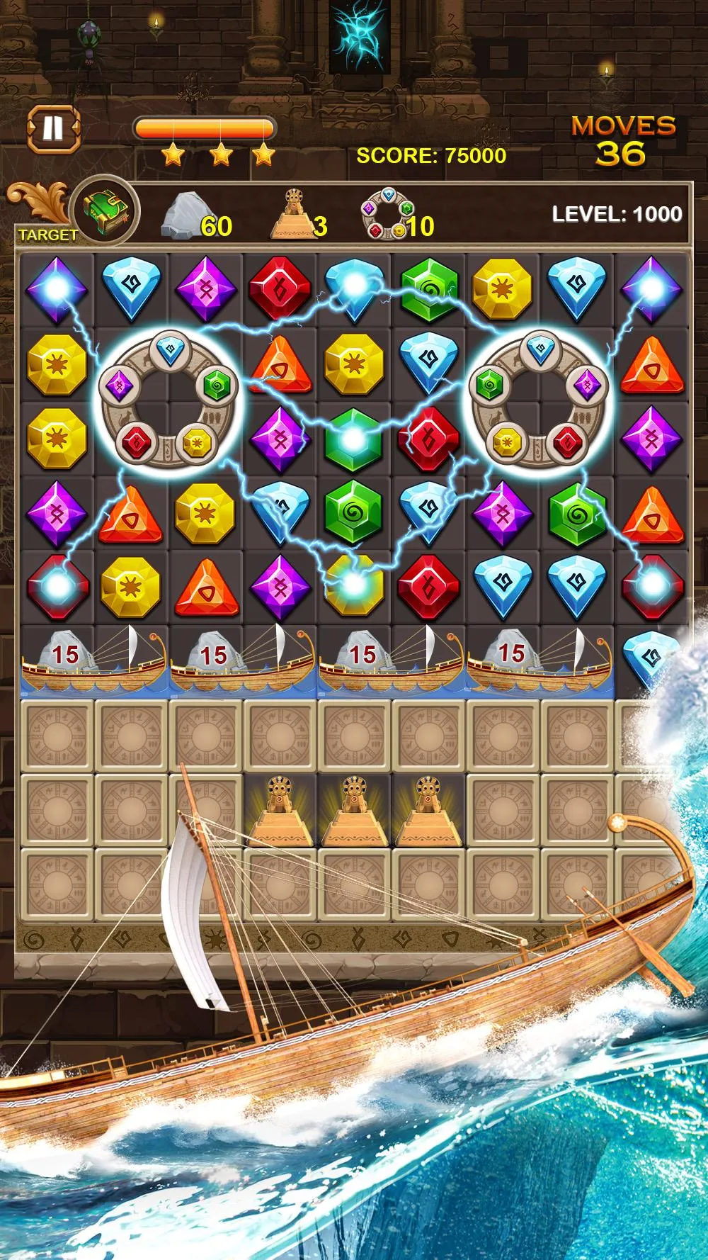 Jewel Ancient Pyramid Treasure | Indus Appstore | Screenshot