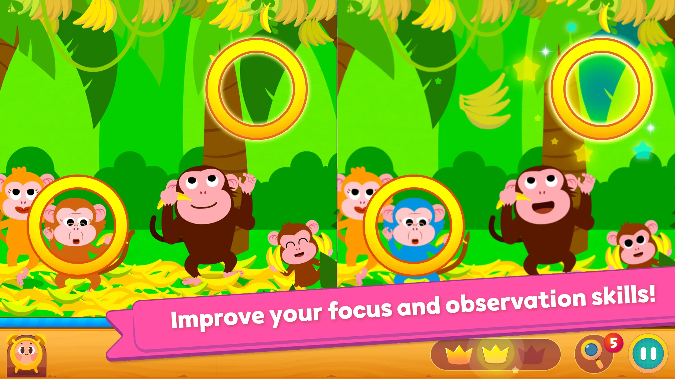 Pinkfong Spot the difference : | Indus Appstore | Screenshot