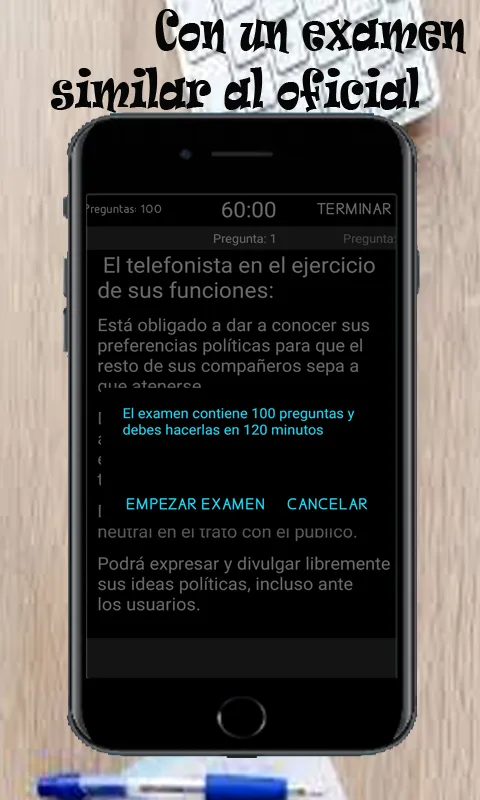 Test oposicion telefonista | Indus Appstore | Screenshot