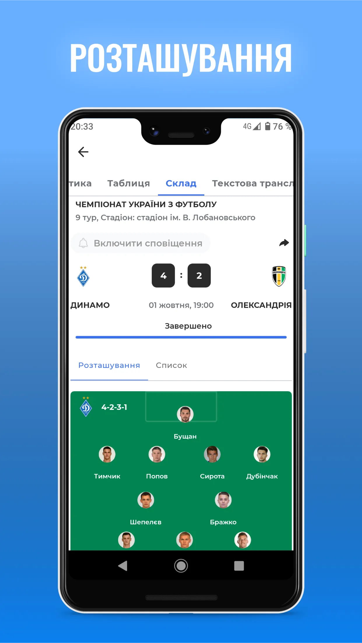 ФК Динамо Київ — Tribuna.com | Indus Appstore | Screenshot