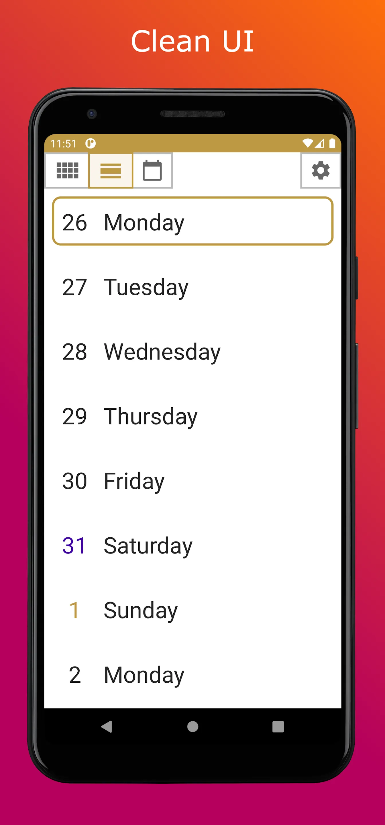 Note Calendar | Indus Appstore | Screenshot