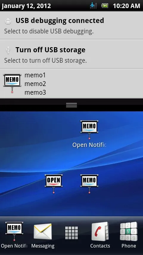 Open Notifications+MEMO | Indus Appstore | Screenshot