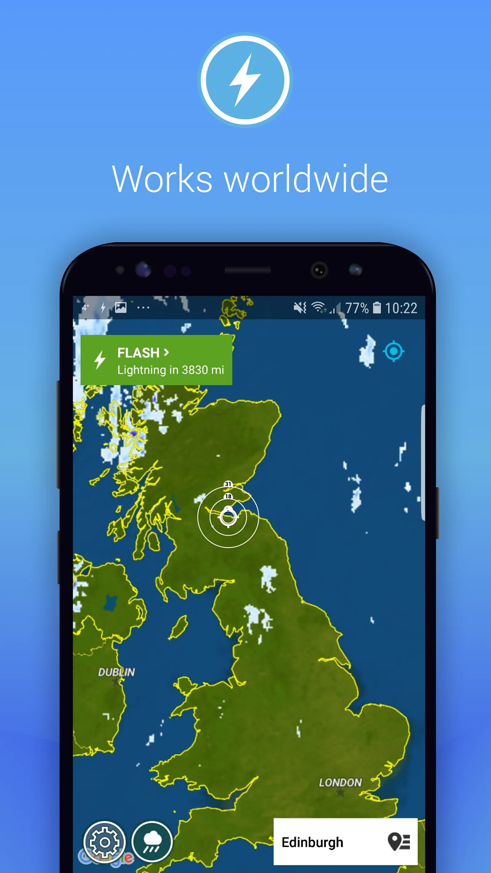 Lightning Alarm Weatherplaza | Indus Appstore | Screenshot