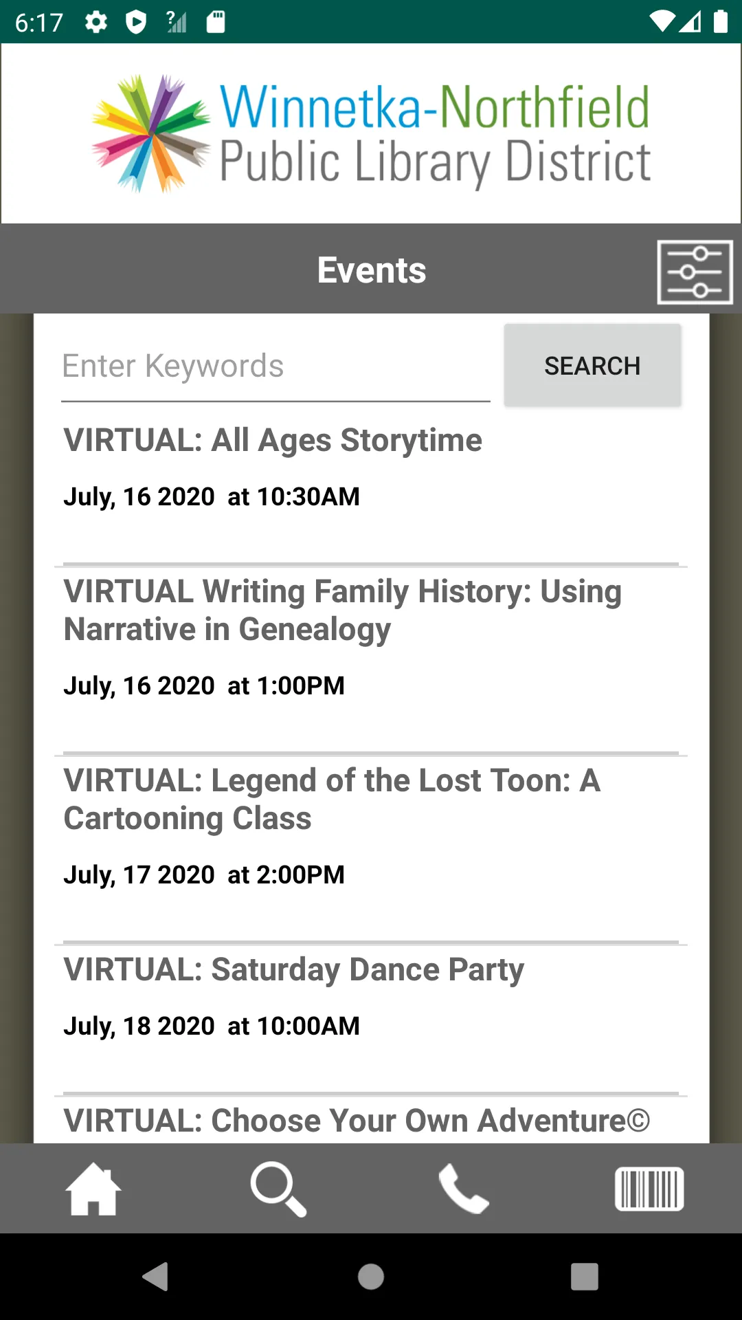 Winnetka-Northfield Public Lib | Indus Appstore | Screenshot