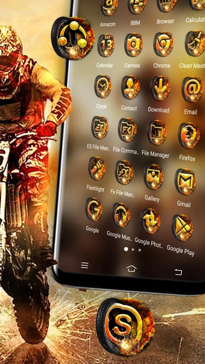 Motocross Biker Theme | Indus Appstore | Screenshot