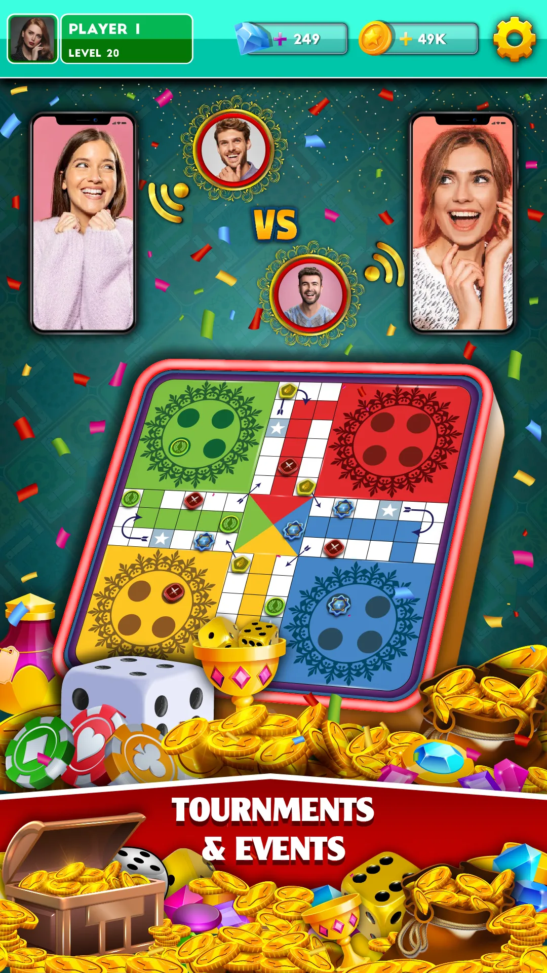 Multiplayer Dice Ludo Games | Indus Appstore | Screenshot