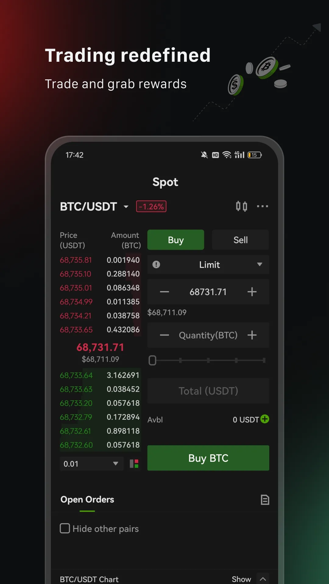 Ourbit: Buy Bitcoin & Crypto | Indus Appstore | Screenshot