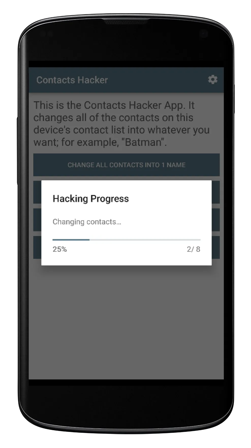 Contacts Hacker - Prank App | Indus Appstore | Screenshot