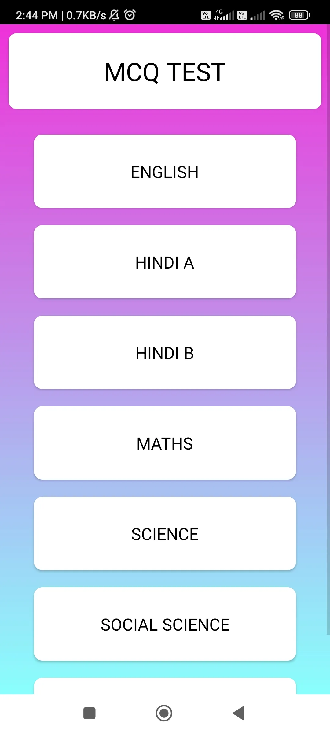 Class 9 MCQ | Indus Appstore | Screenshot