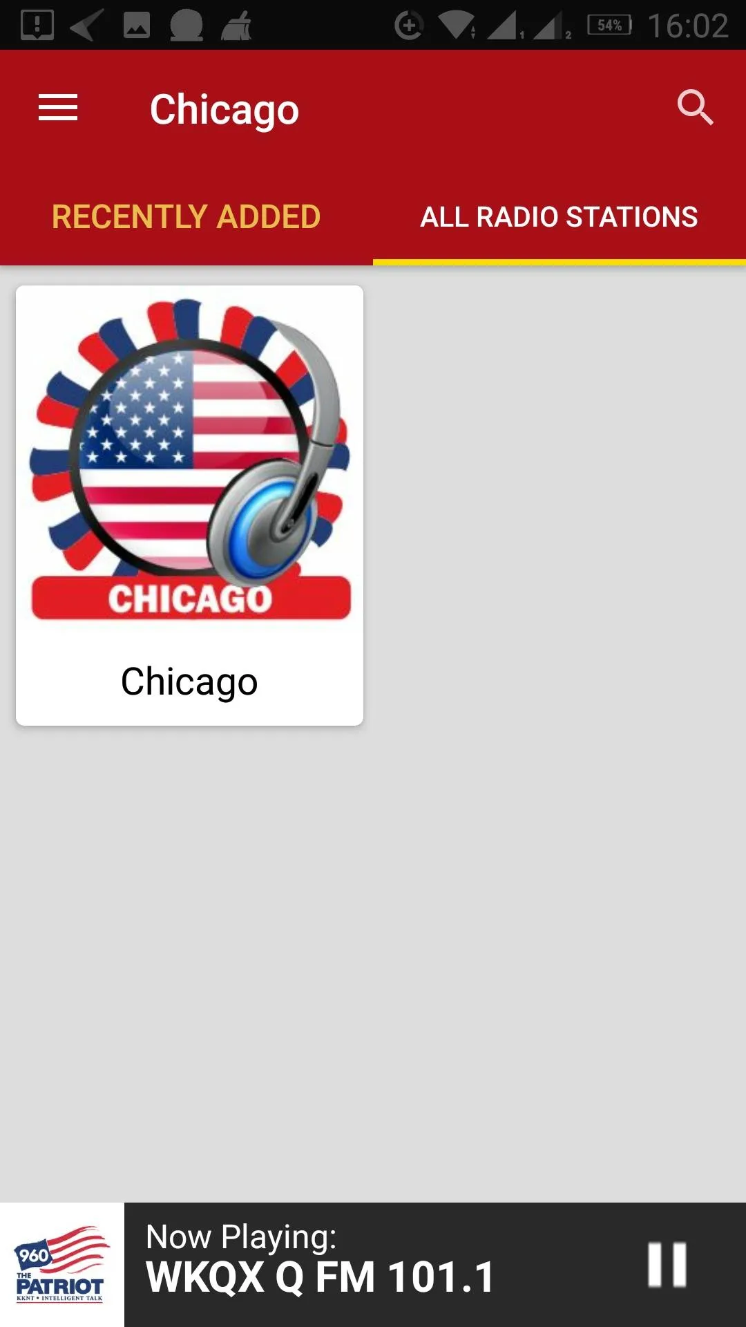 Chicago Radio Stations | Indus Appstore | Screenshot