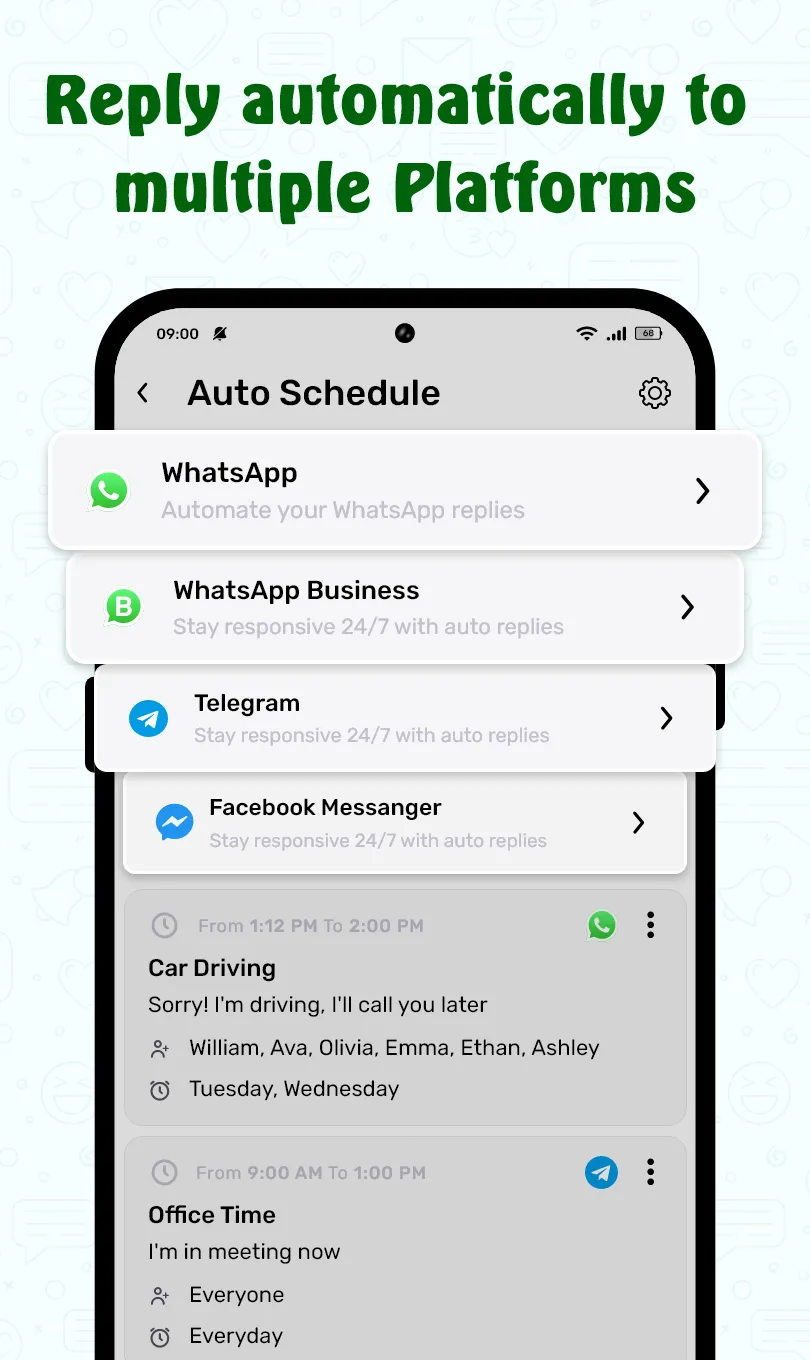 ScheduleUP: Auto Schedule Text | Indus Appstore | Screenshot