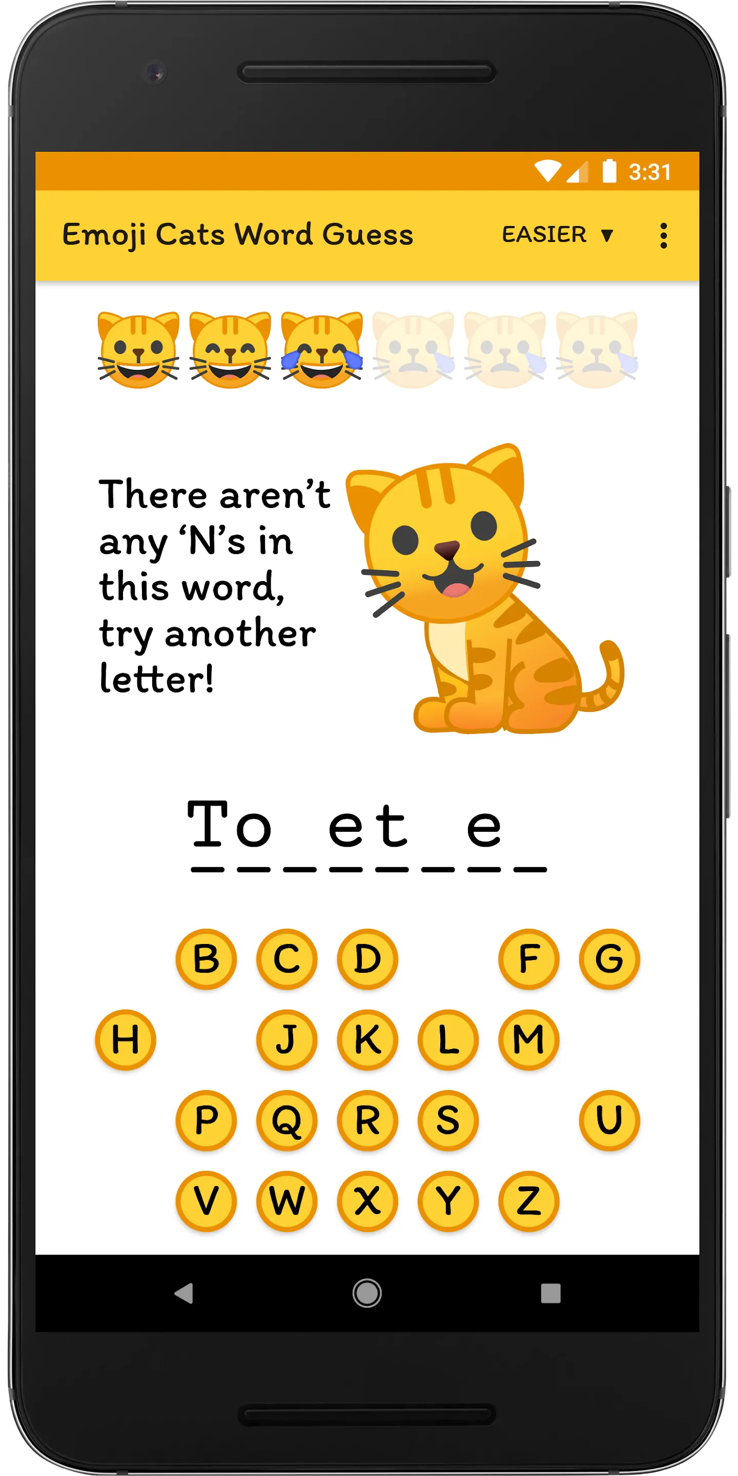 Emoji Cats Word Guess | Indus Appstore | Screenshot