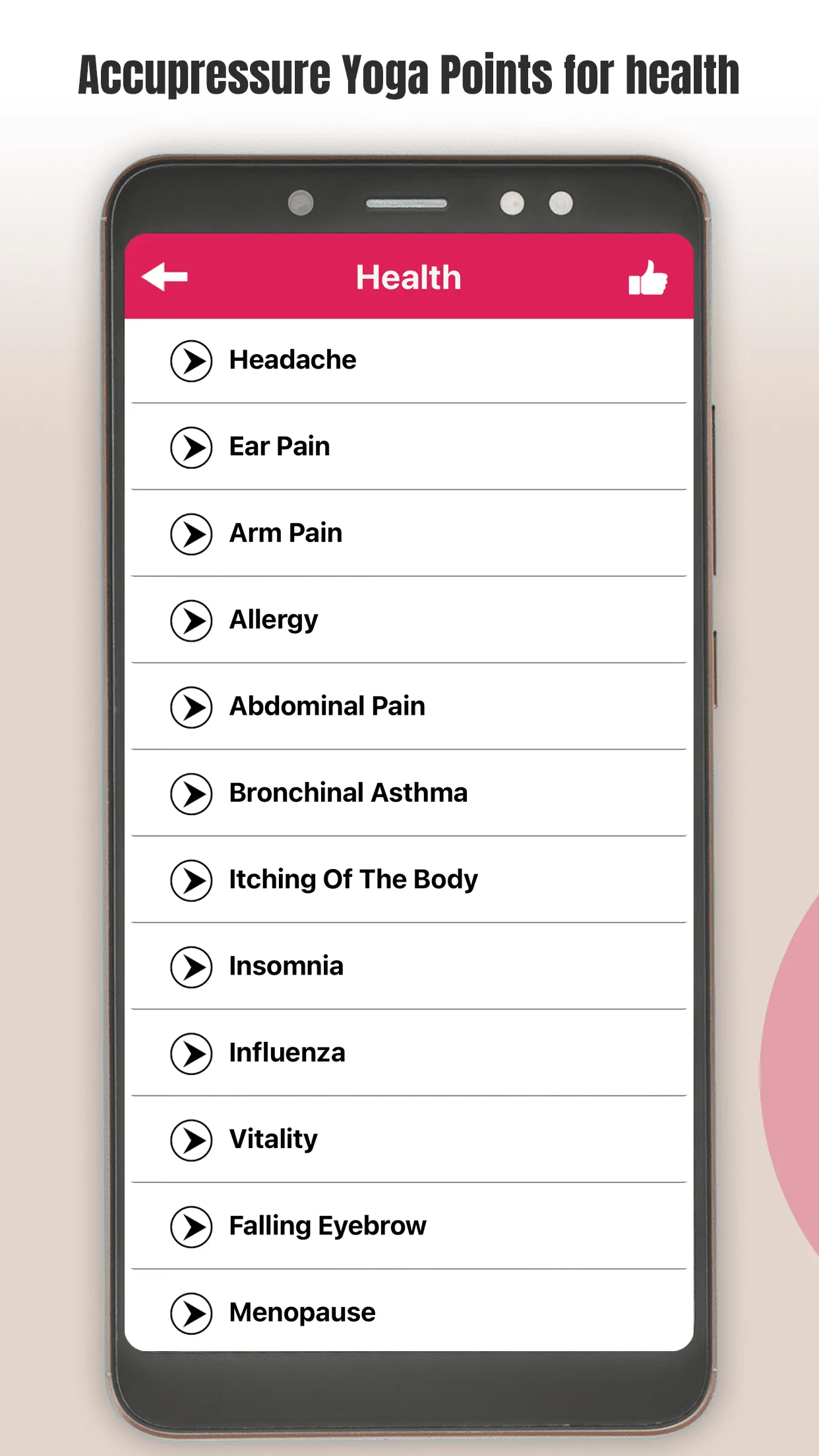 Accupressure Yoga Point Tips | Indus Appstore | Screenshot