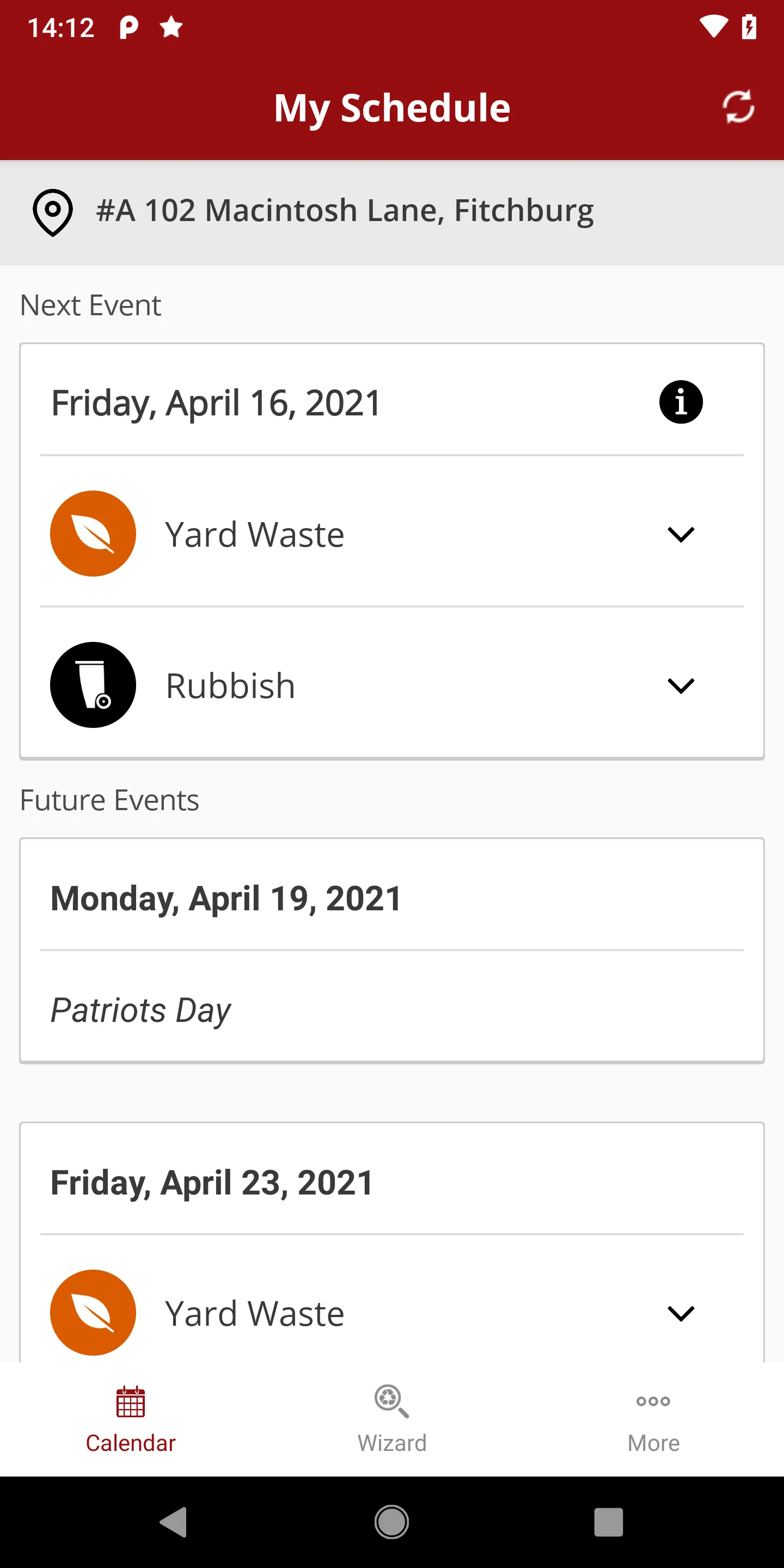 Fitchburg Trash & Recycle Tool | Indus Appstore | Screenshot