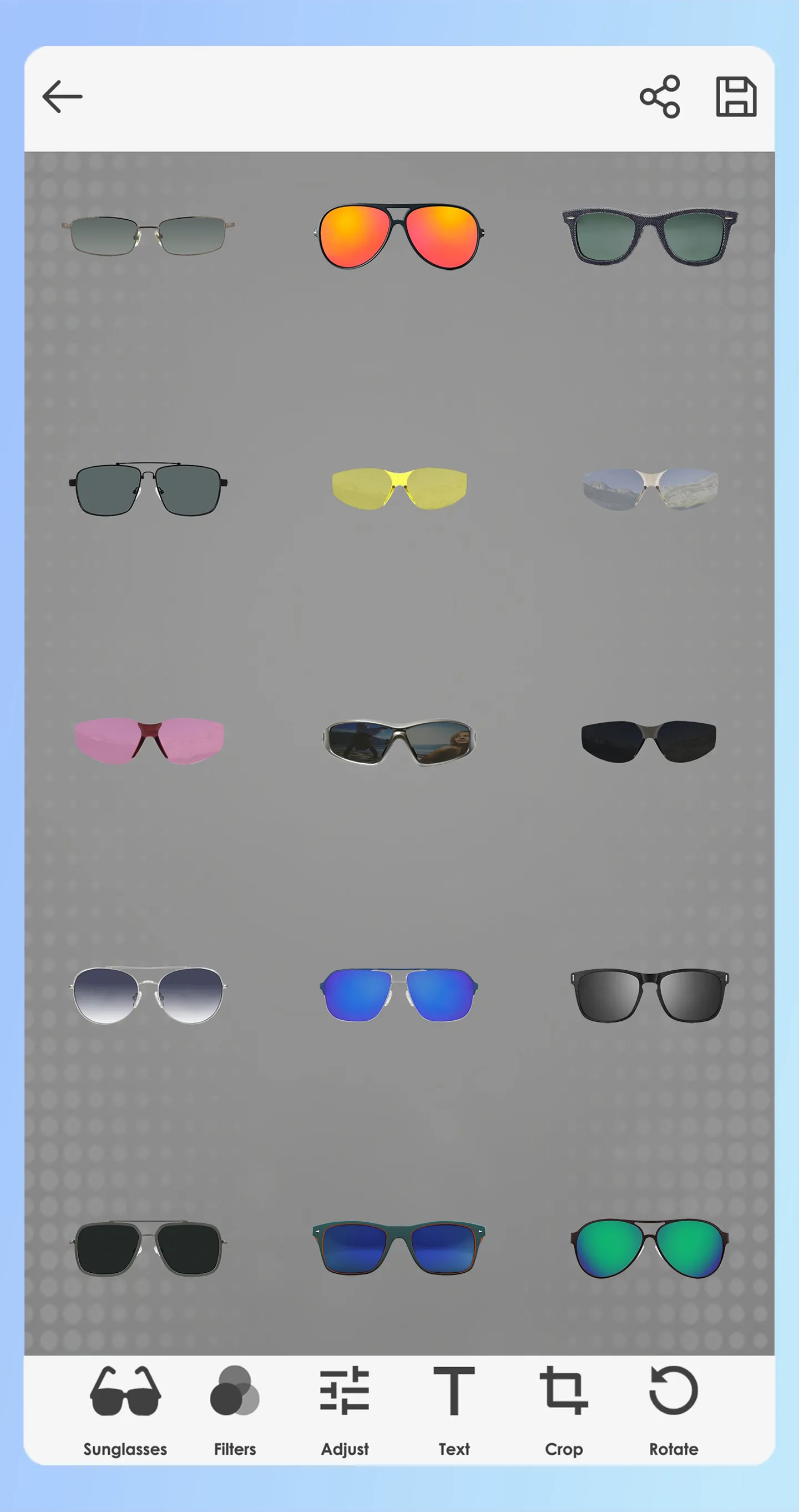 Sunglasses Photo Editor | Indus Appstore | Screenshot