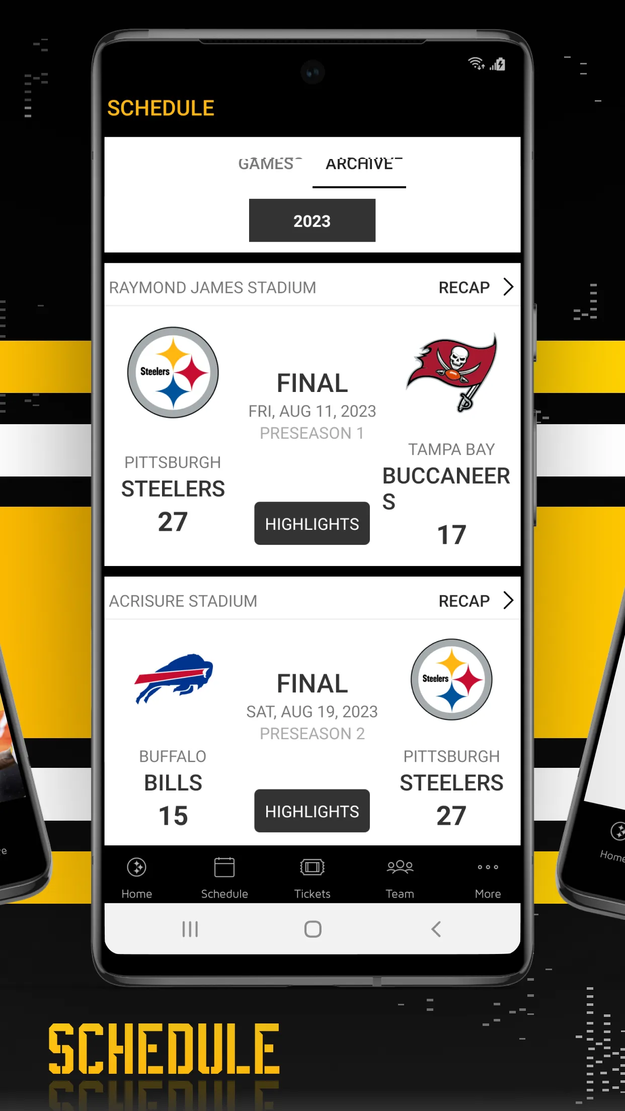 Pittsburgh Steelers | Indus Appstore | Screenshot