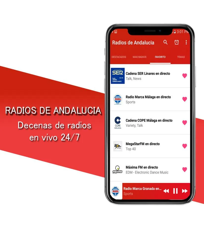 Radios de Andalucia | Indus Appstore | Screenshot