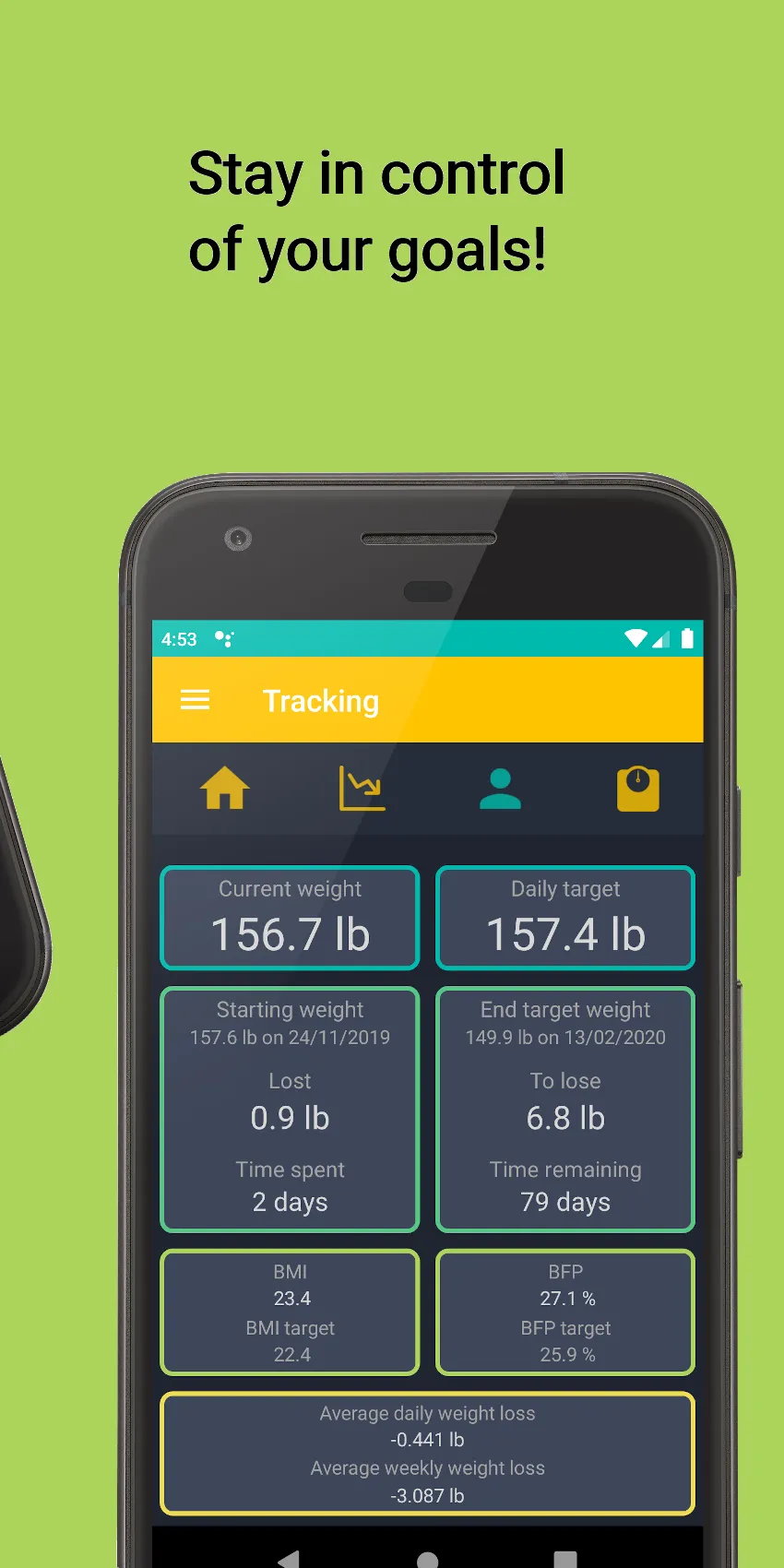 Diet and Weight tracking | Indus Appstore | Screenshot