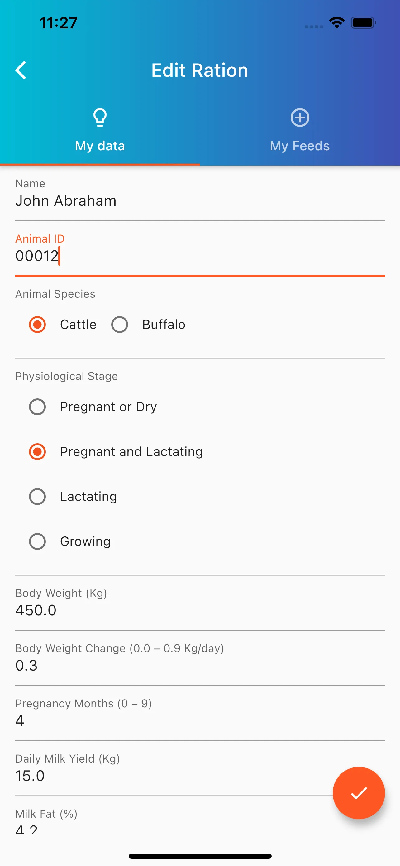 MOD Ration Formulation Tool | Indus Appstore | Screenshot