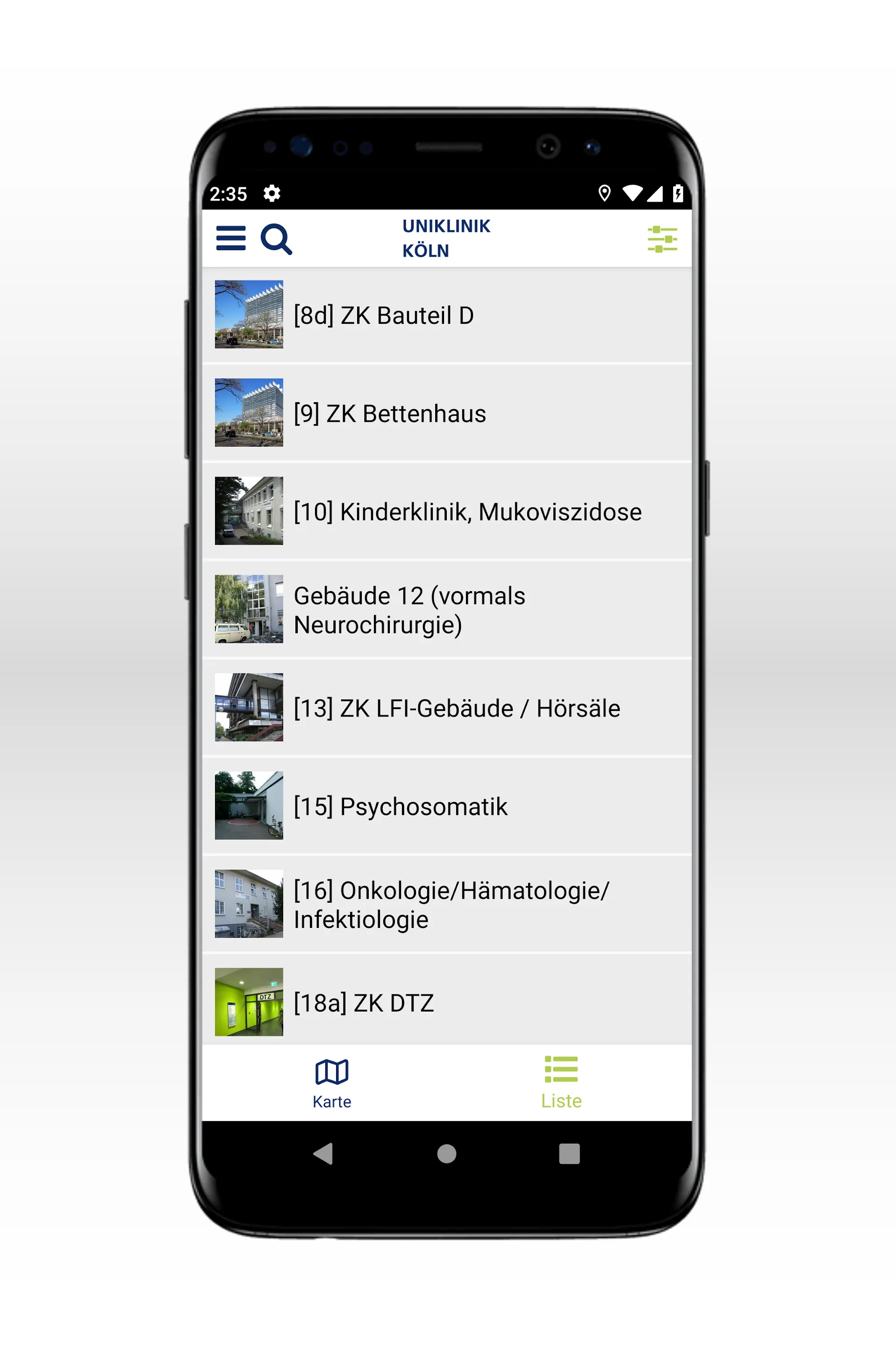 UKK Navi (Uniklinik Köln) | Indus Appstore | Screenshot