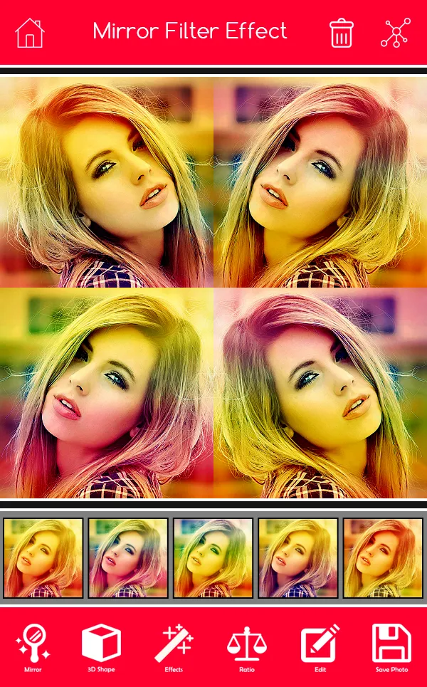 3D Mirror Photo Collage Editor | Indus Appstore | Screenshot