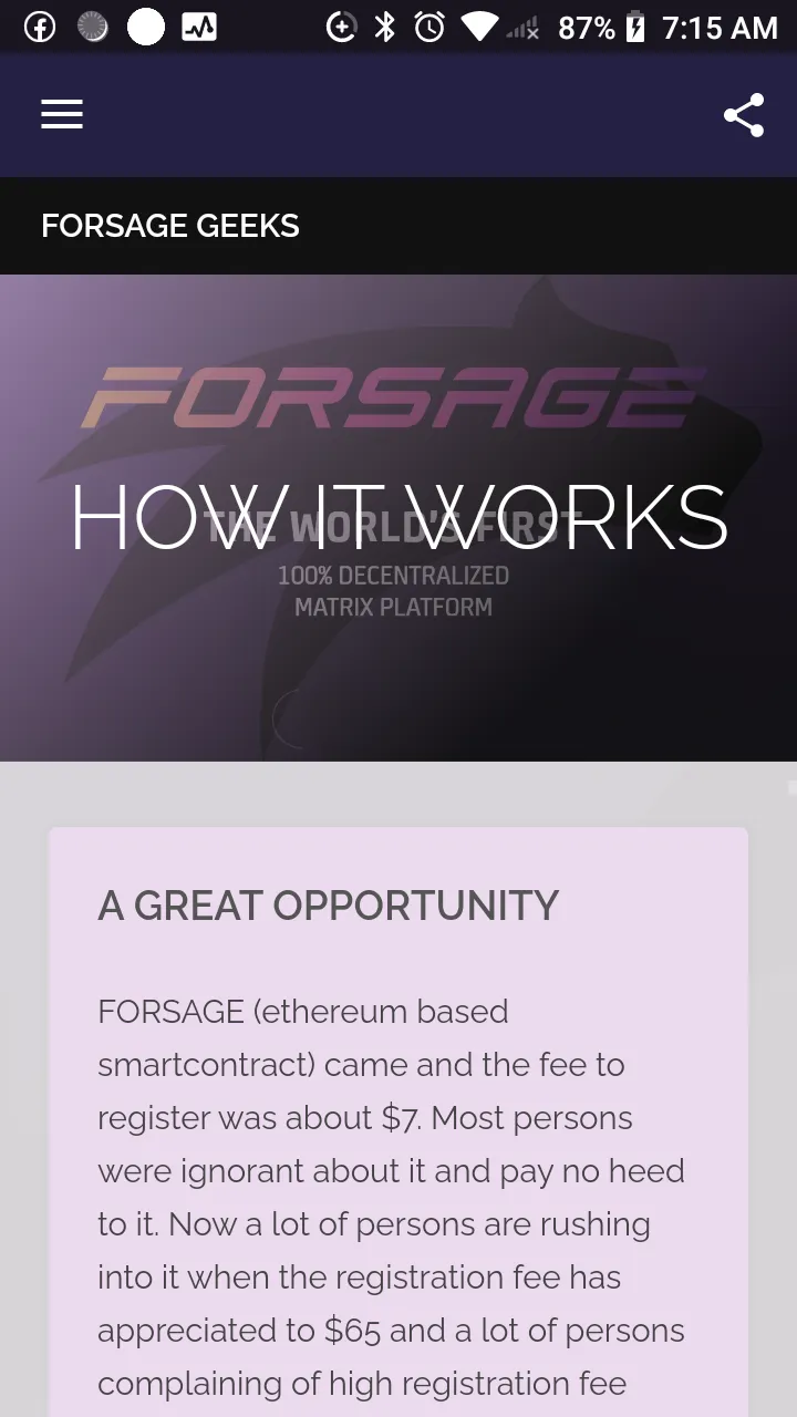 Forsage BUSD | Indus Appstore | Screenshot