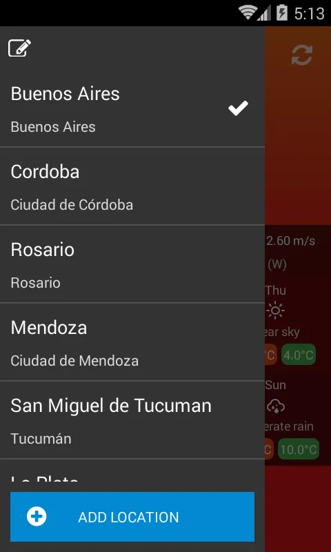 Weather Argentina | Indus Appstore | Screenshot