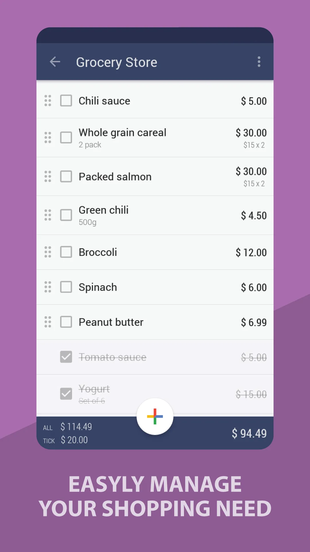 Grocery Shopping List -BudList | Indus Appstore | Screenshot