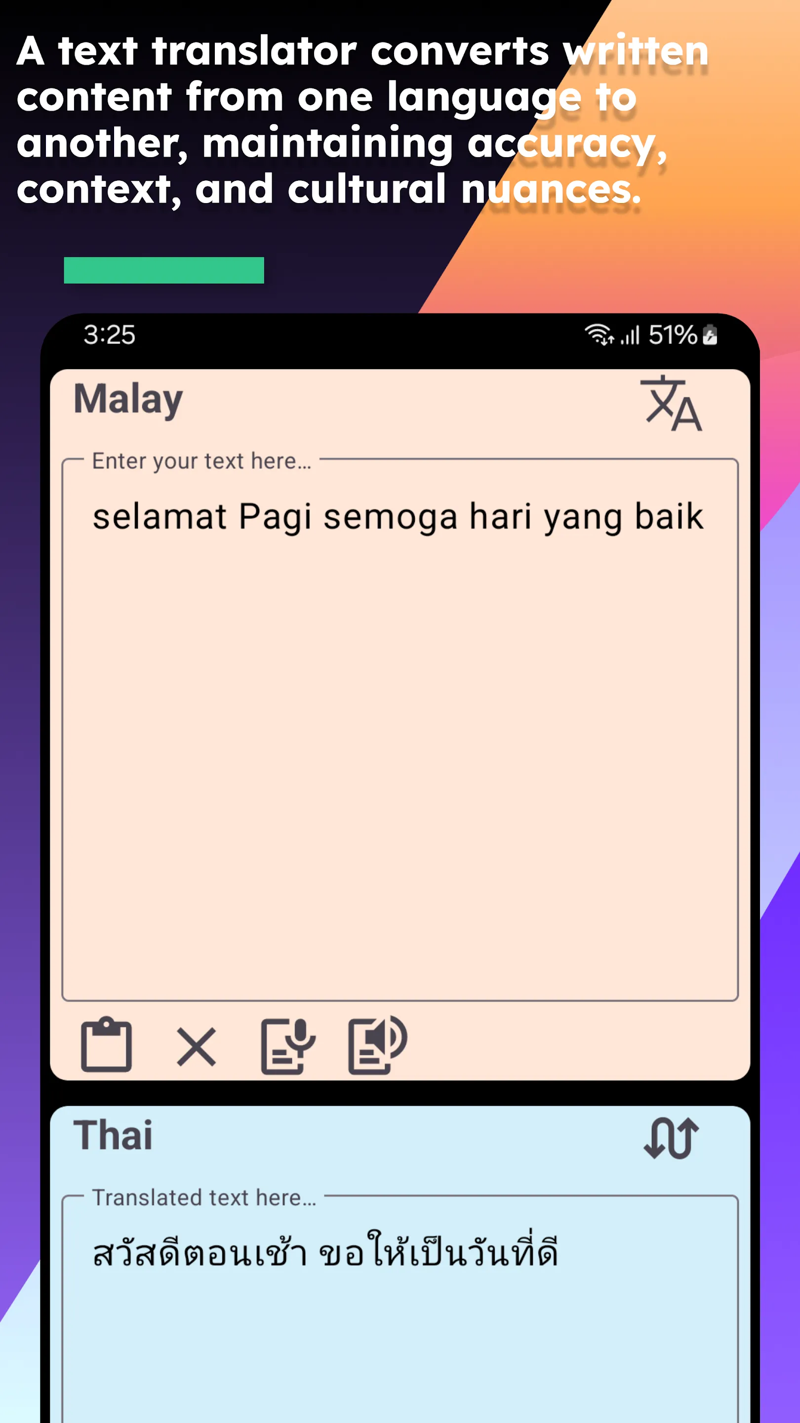 Malay Thai Translate | Indus Appstore | Screenshot