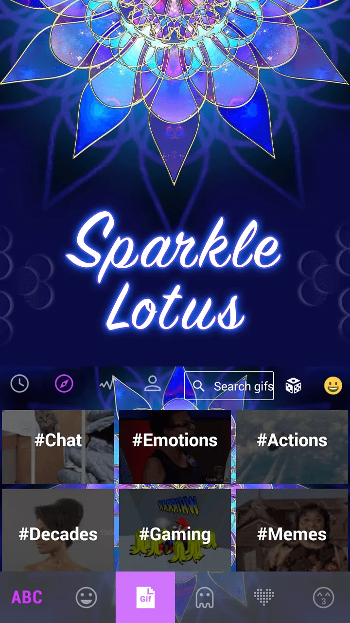 Sparkle Lotus Keyboard | Indus Appstore | Screenshot